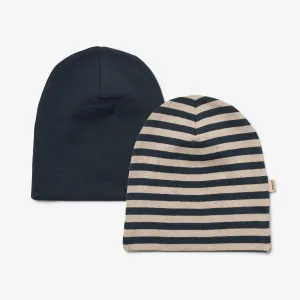 2 Hat Soft Aidan - navy stripe