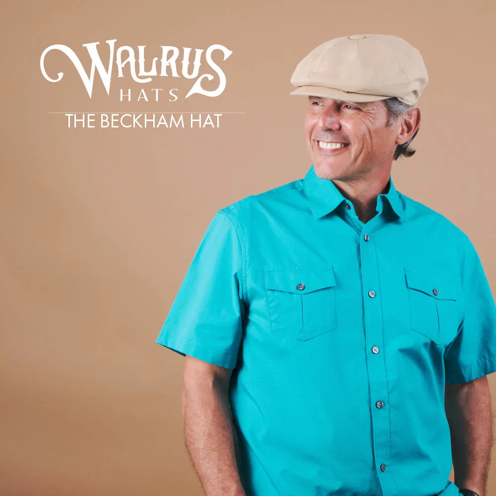 Beckham - Walrus Hats Tan Cotton 8 Panel Newsboy Cap