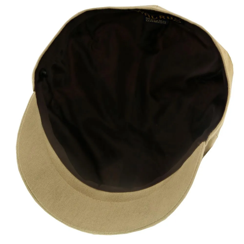 Beckham - Walrus Hats Tan Cotton 8 Panel Newsboy Cap