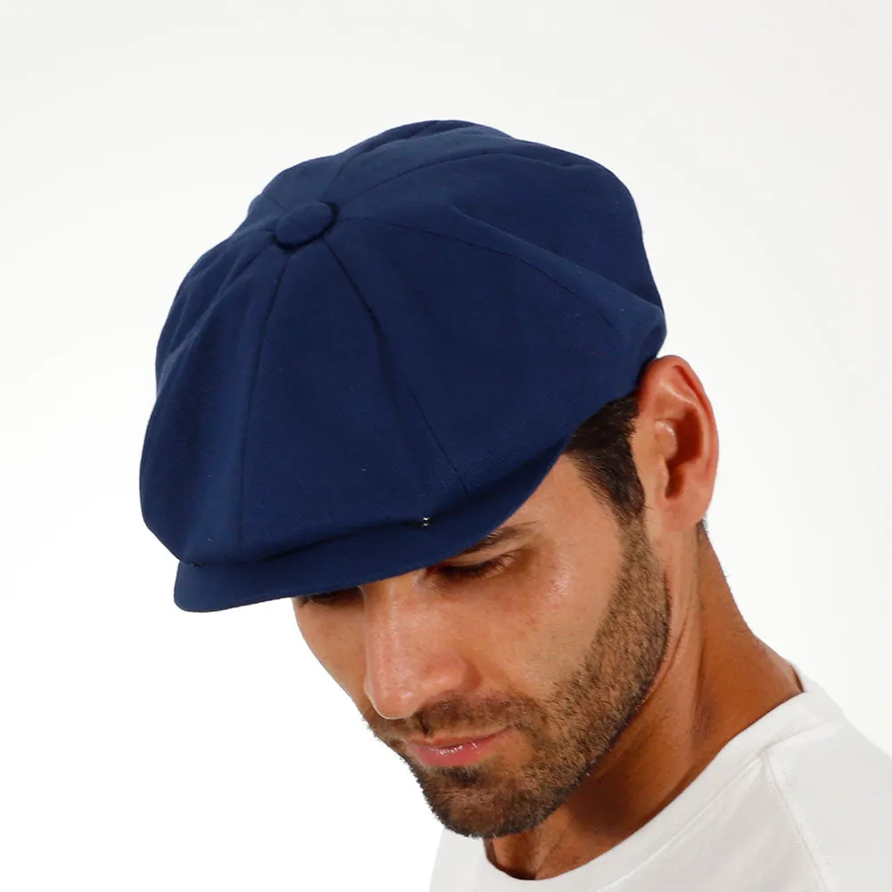 Beckham - Walrus Hats Tan Cotton 8 Panel Newsboy Cap