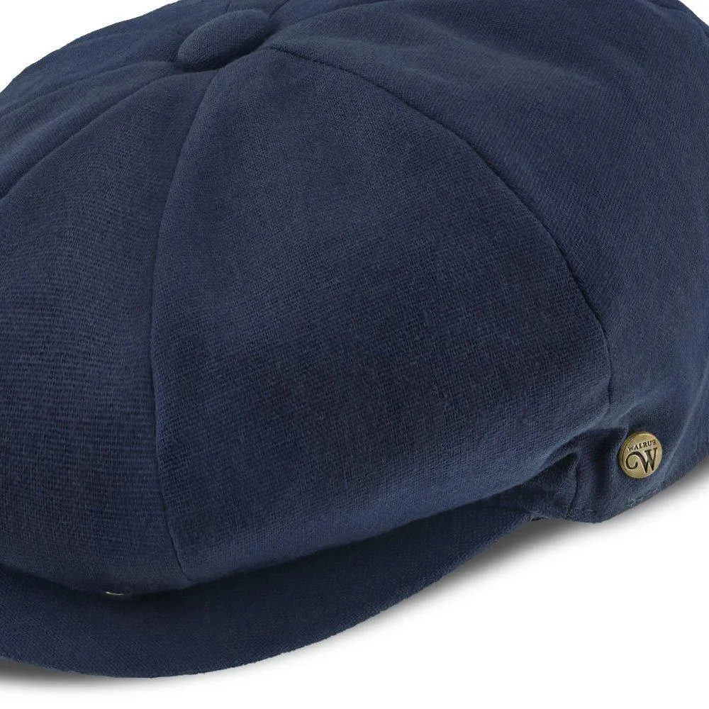 Beckham - Walrus Hats Tan Cotton 8 Panel Newsboy Cap