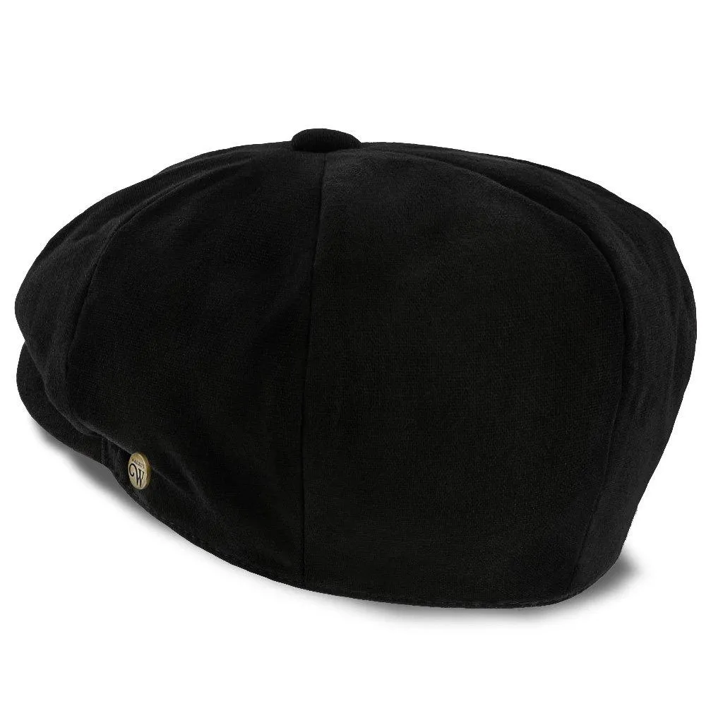 Beckham - Walrus Hats Tan Cotton 8 Panel Newsboy Cap