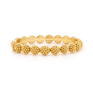 Berry Eternity Hinged Bangle, S/M  - Gold