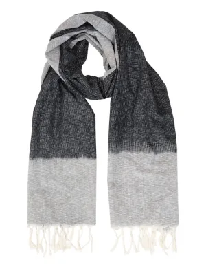 Black w/ Grey Timeless Scarf