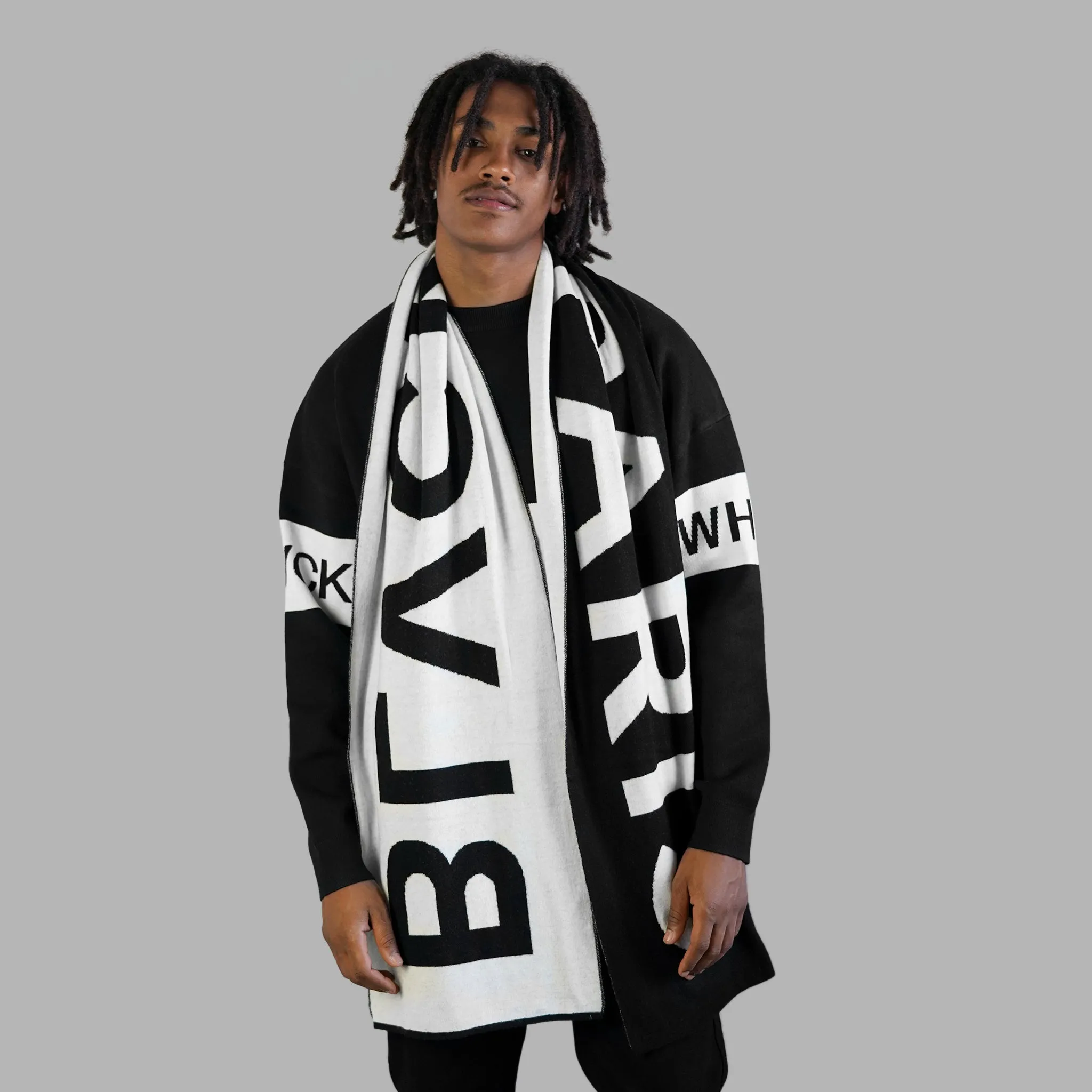 'Blvck x Whte' Scarf