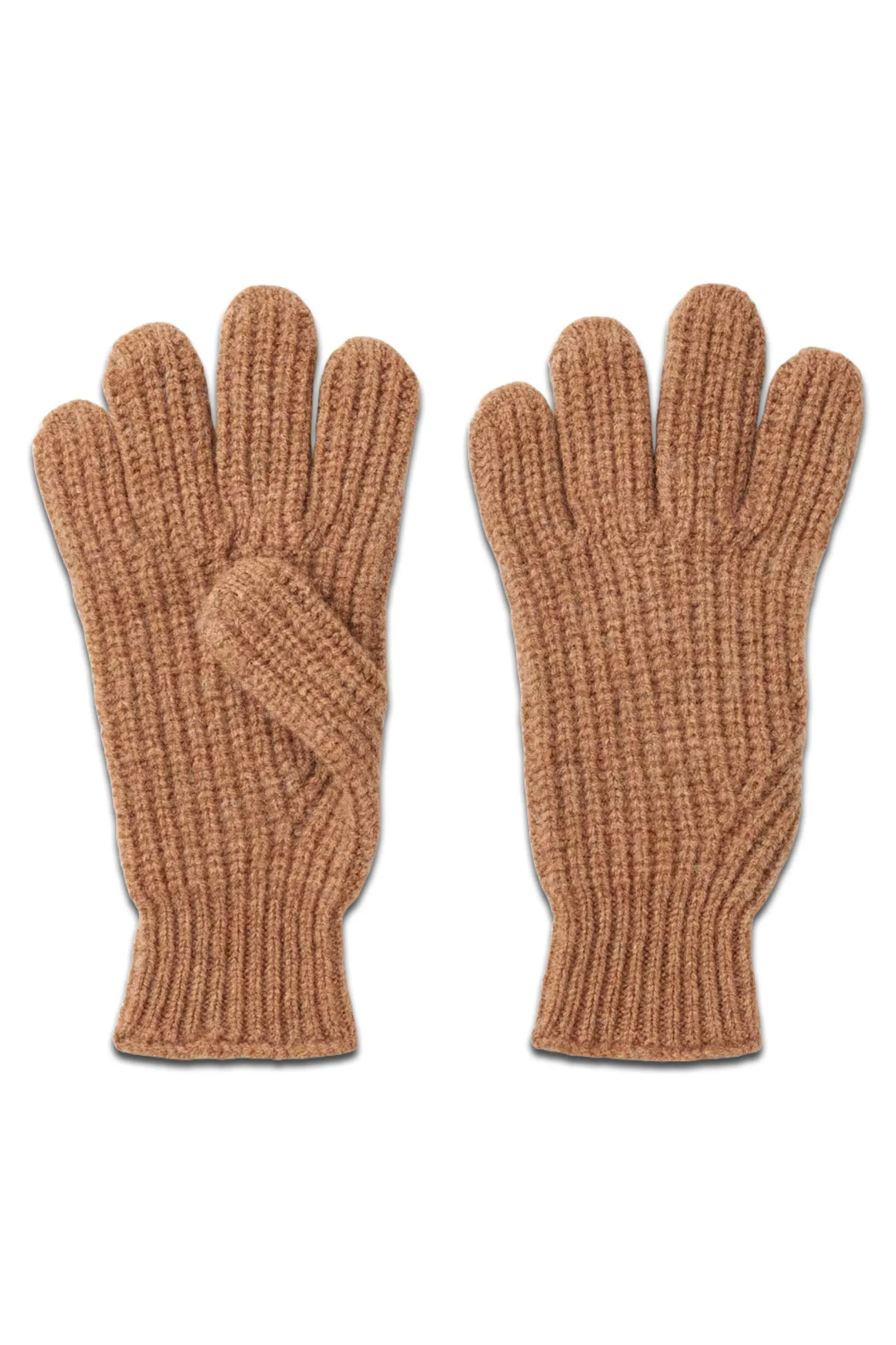 Camel Lambswool Gloves