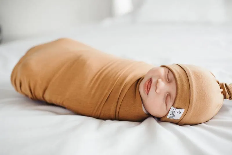 Camel Top Knot Hat