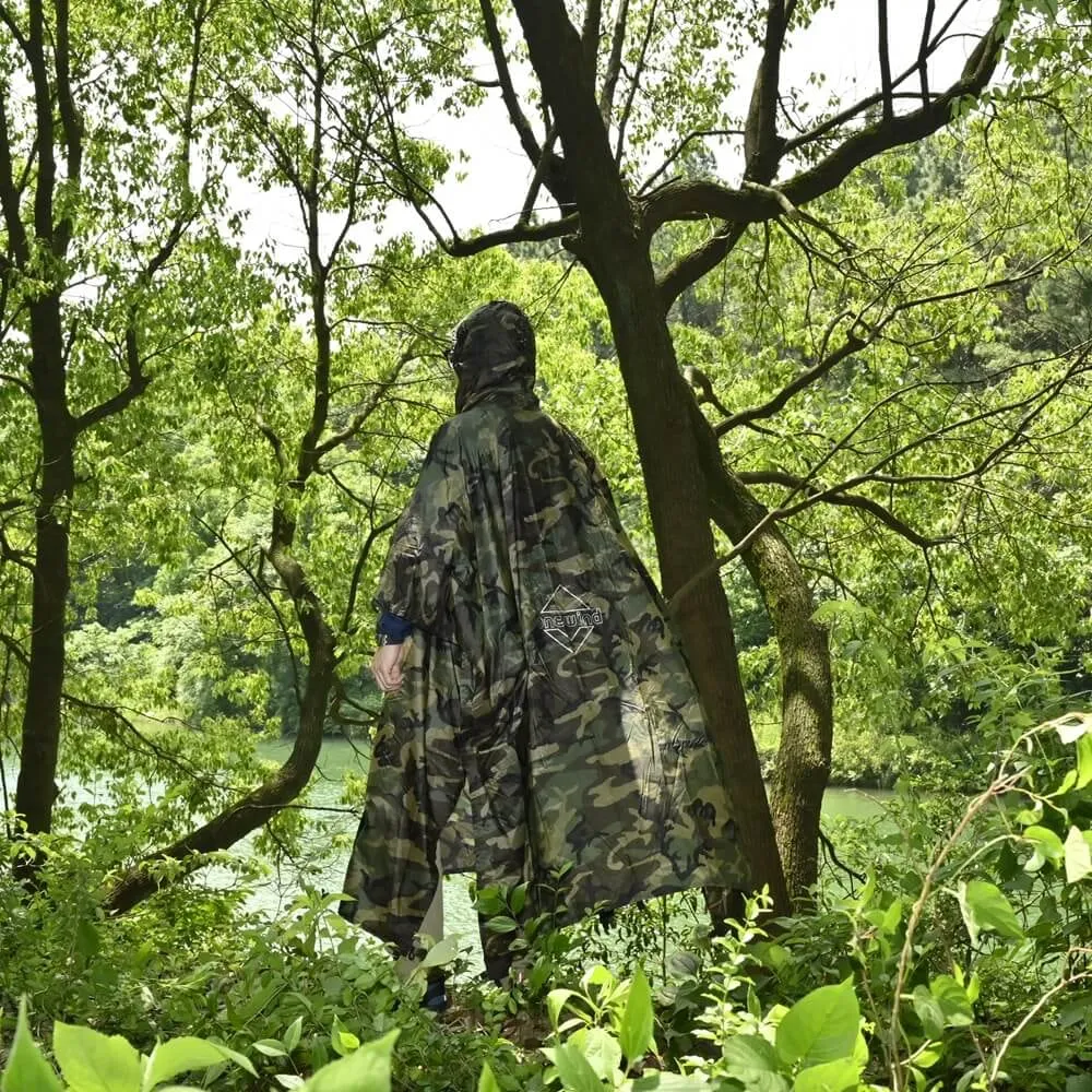 Camo Rain Poncho Shelter