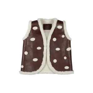 Caro Gilet | Toadstool | Burgundy Classic Leather