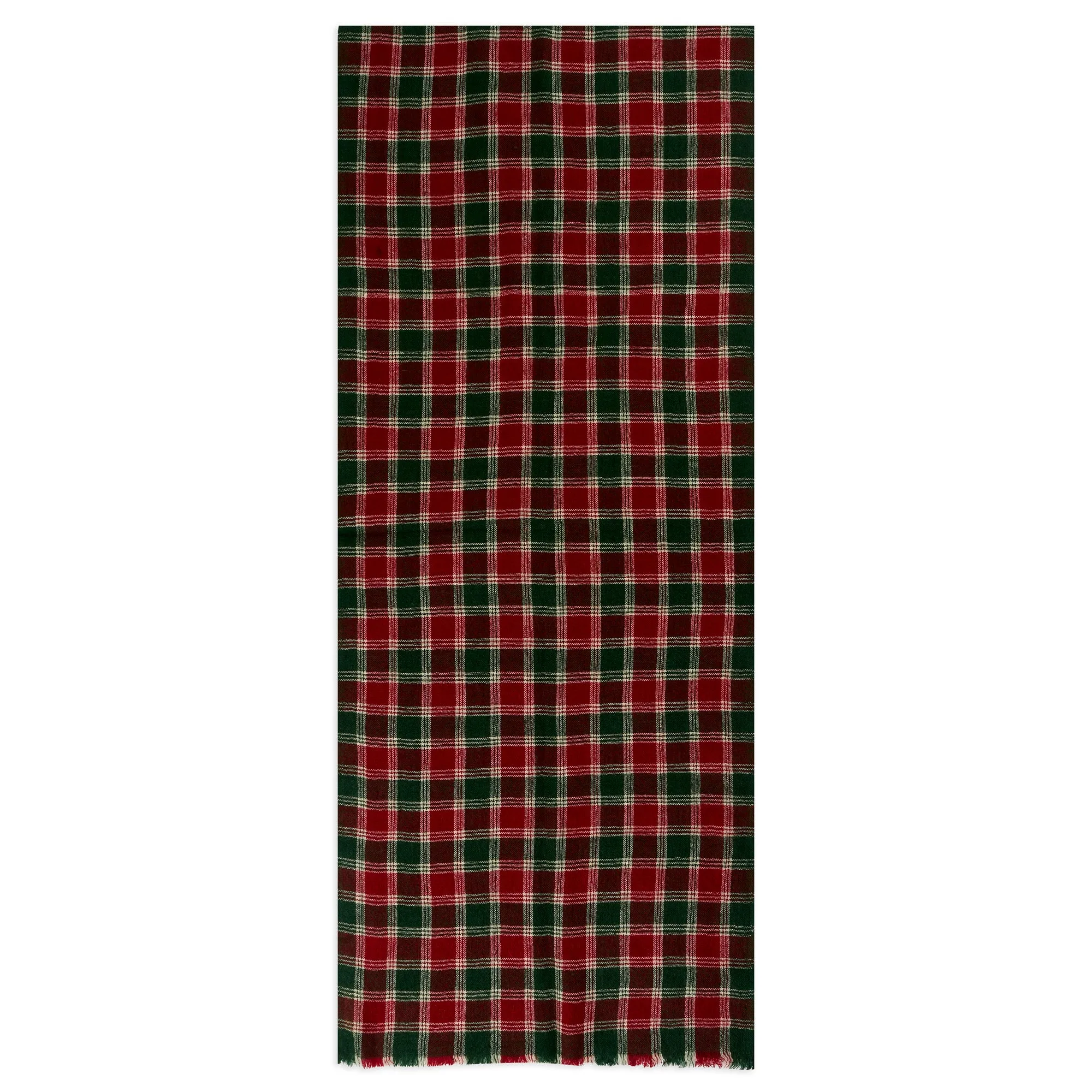 Cashmere & Merino Wool Scarf - Tartan Green