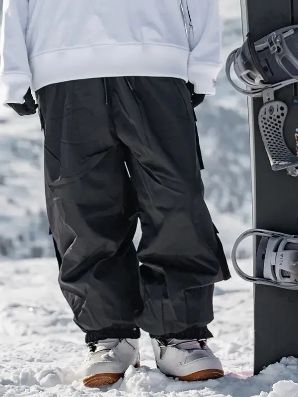 Couple Style Cargo Baggy Snowboard Pants Loose Fit Outwear