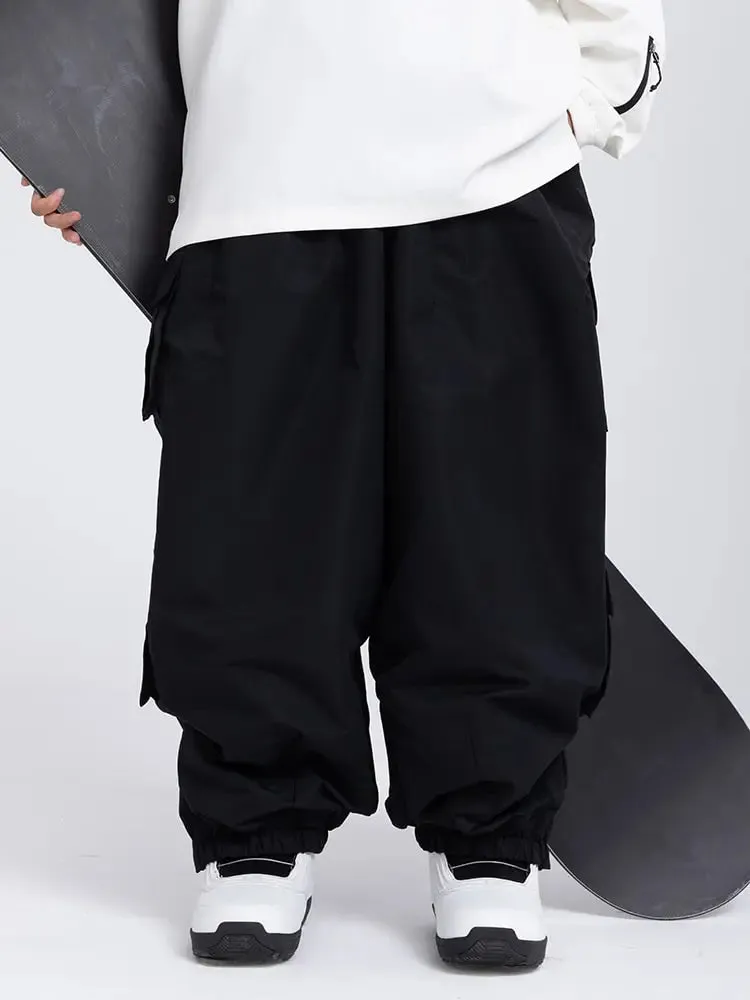 Couple Style Cargo Baggy Snowboard Pants Loose Fit Outwear