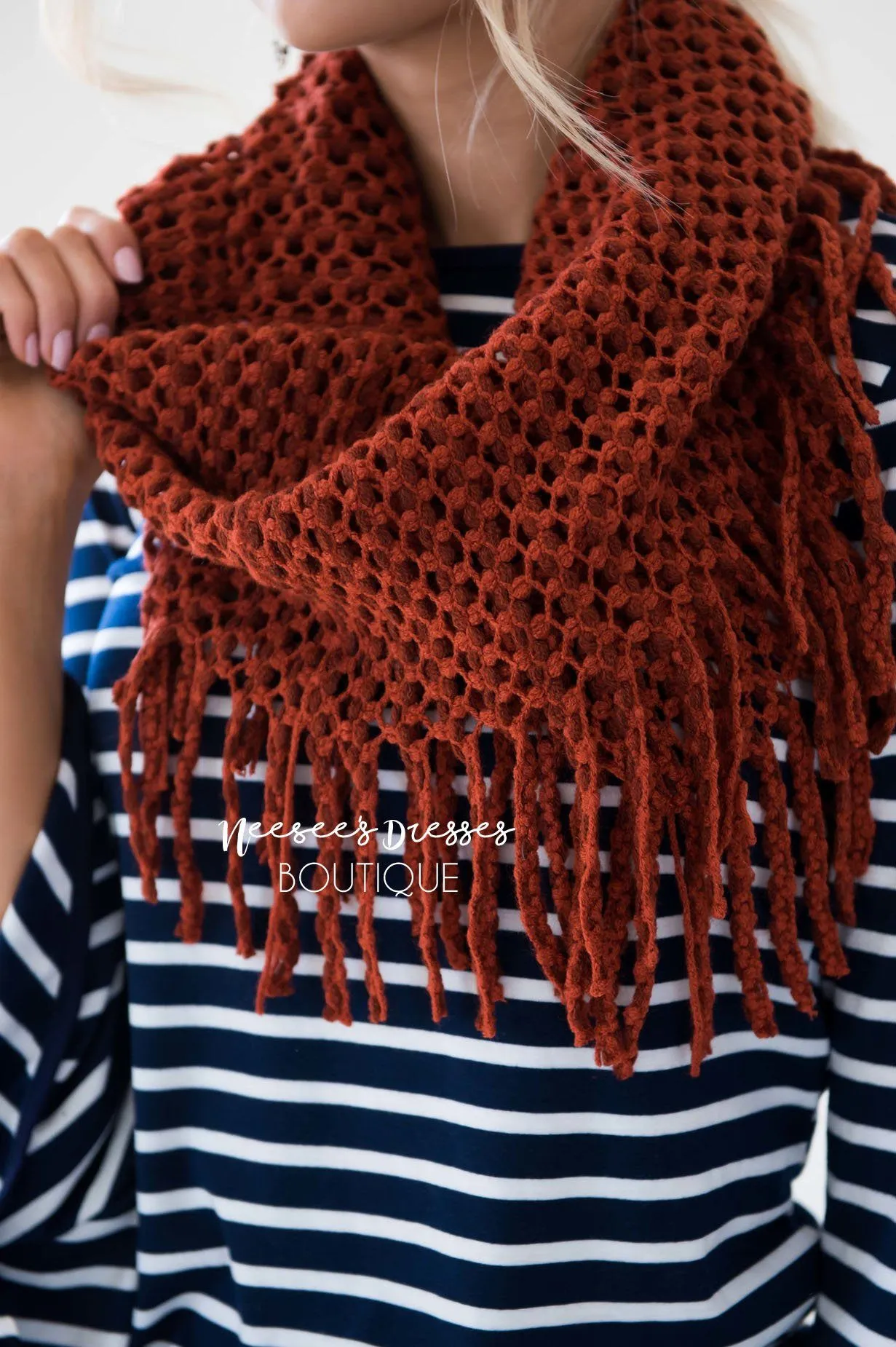 Cozy On Up Fringe Infinity Scarf