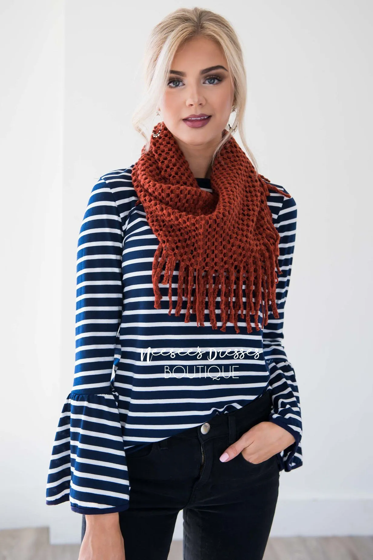 Cozy On Up Fringe Infinity Scarf