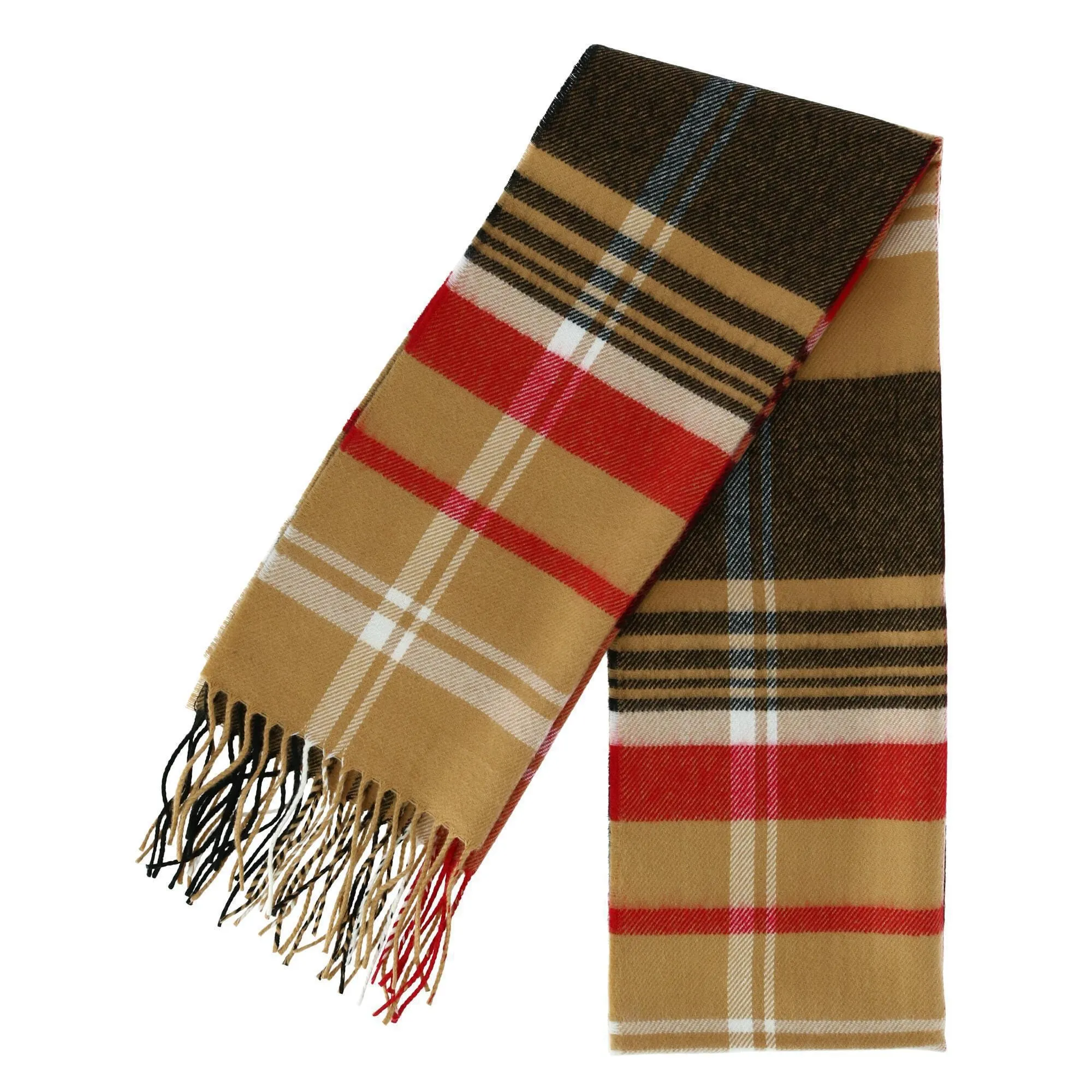 David & Young Soft Plaid Winter Scarf