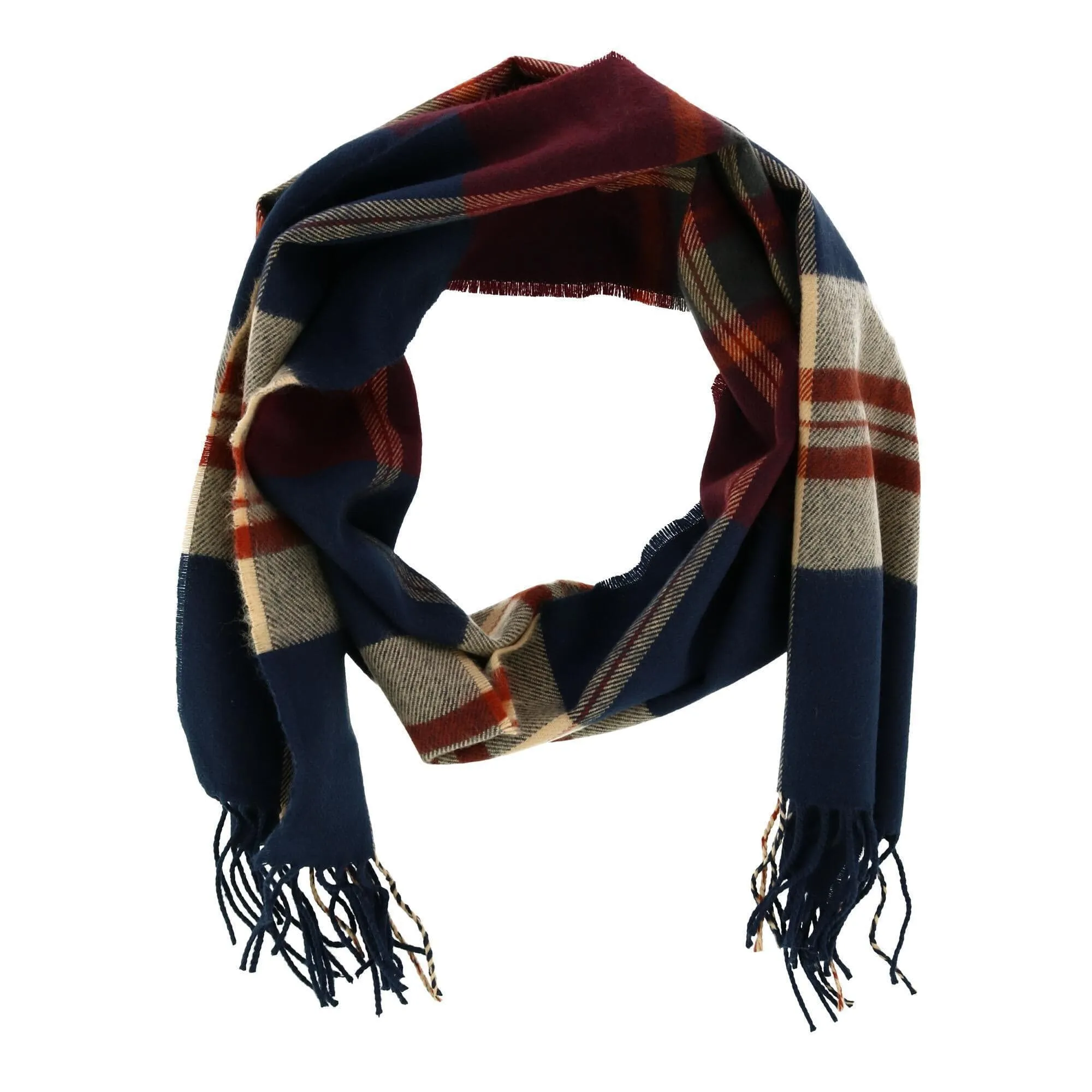 David & Young Soft Plaid Winter Scarf