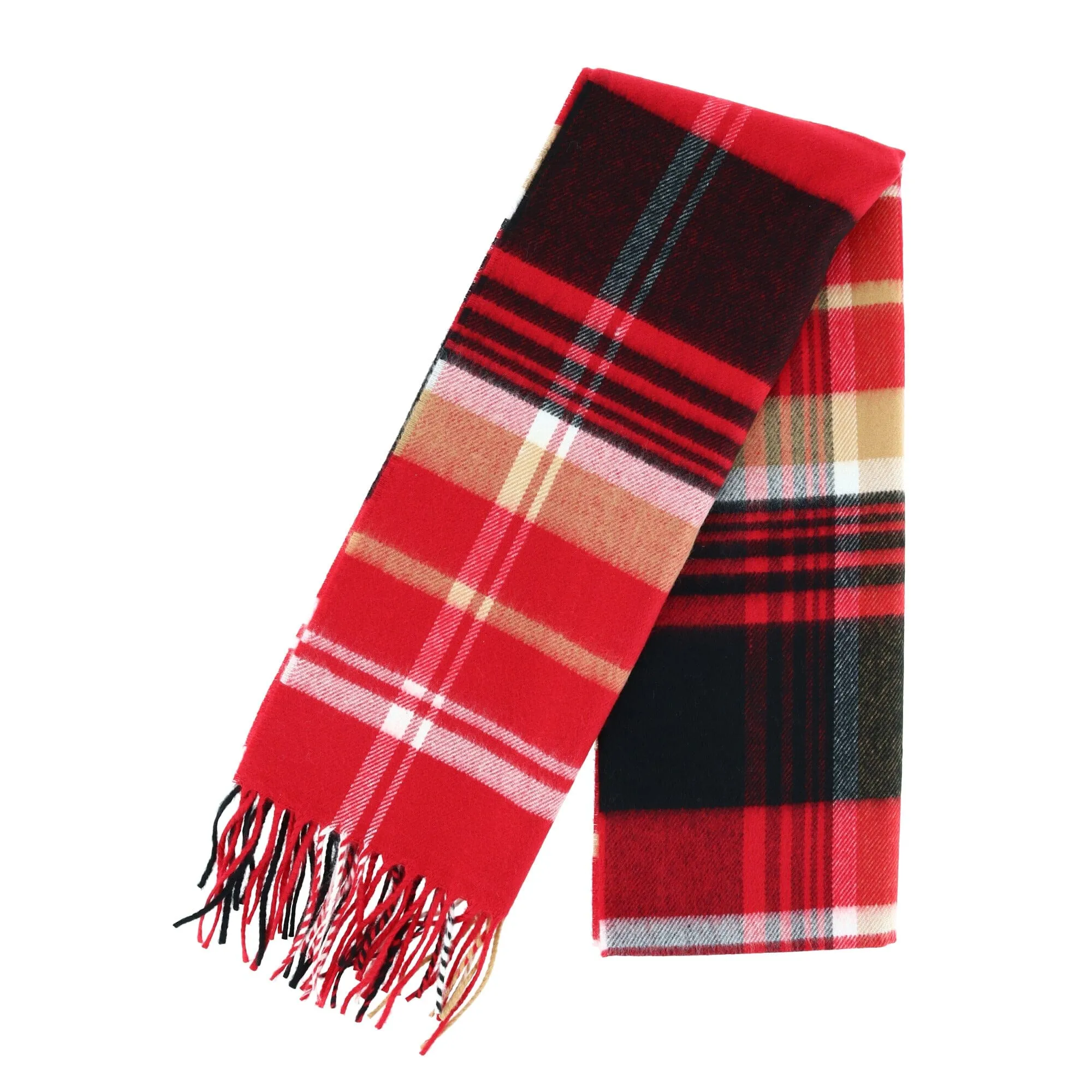 David & Young Soft Plaid Winter Scarf