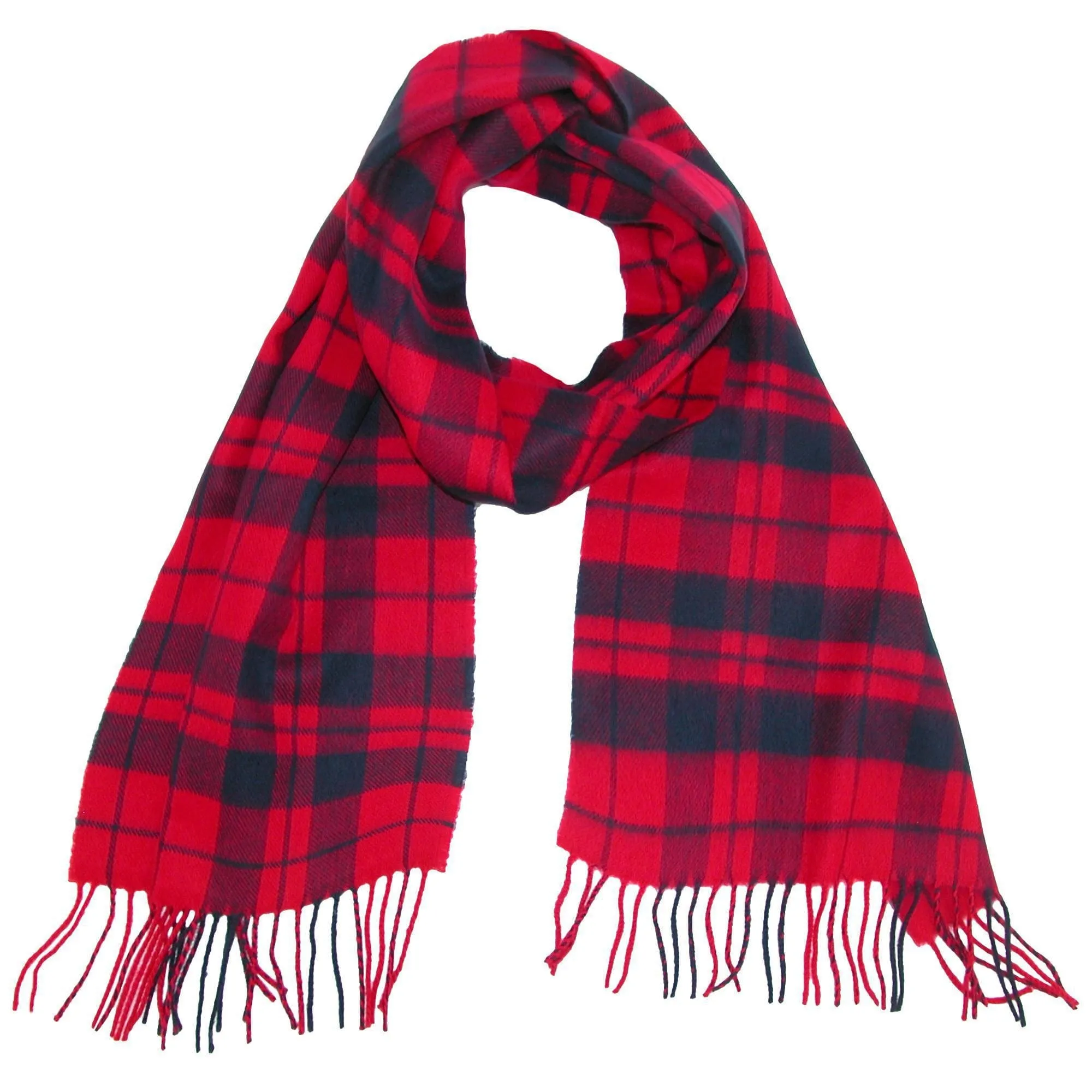 David & Young Soft Plaid Winter Scarf