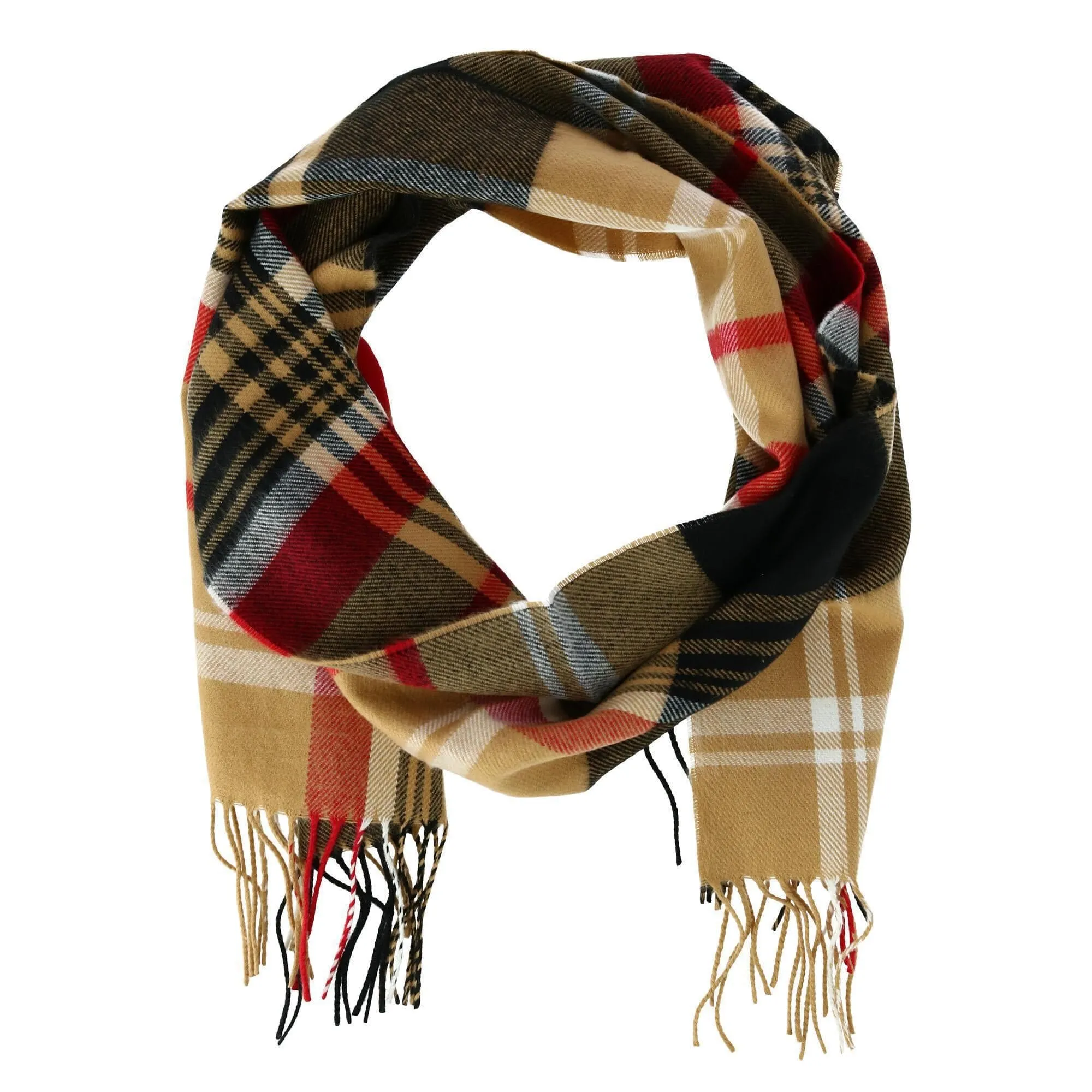 David & Young Soft Plaid Winter Scarf