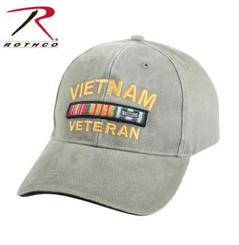 Deluxe Low Profile Vietnam Veteran Insignia Cap