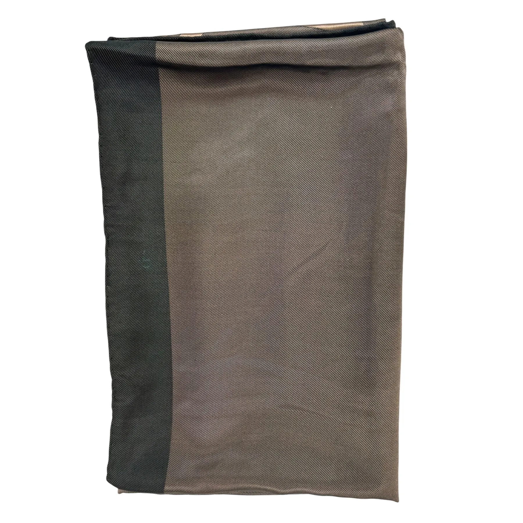 Elie Saab Scarf Bronze With Tonal Center Logo - Extra Large Silk Wrap