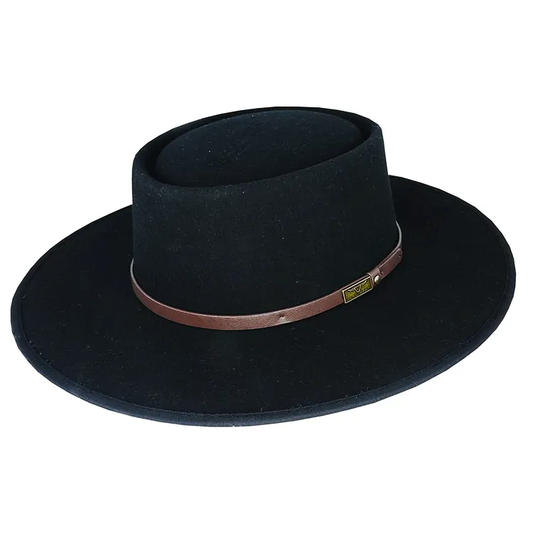 Flinders Jagger Wool Felt Gambler - Black