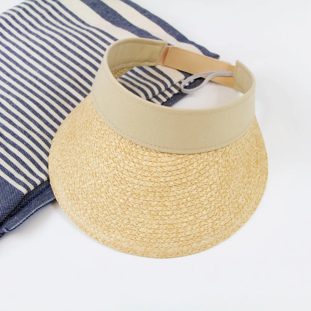 Foldable Straw Beach Sun Visor