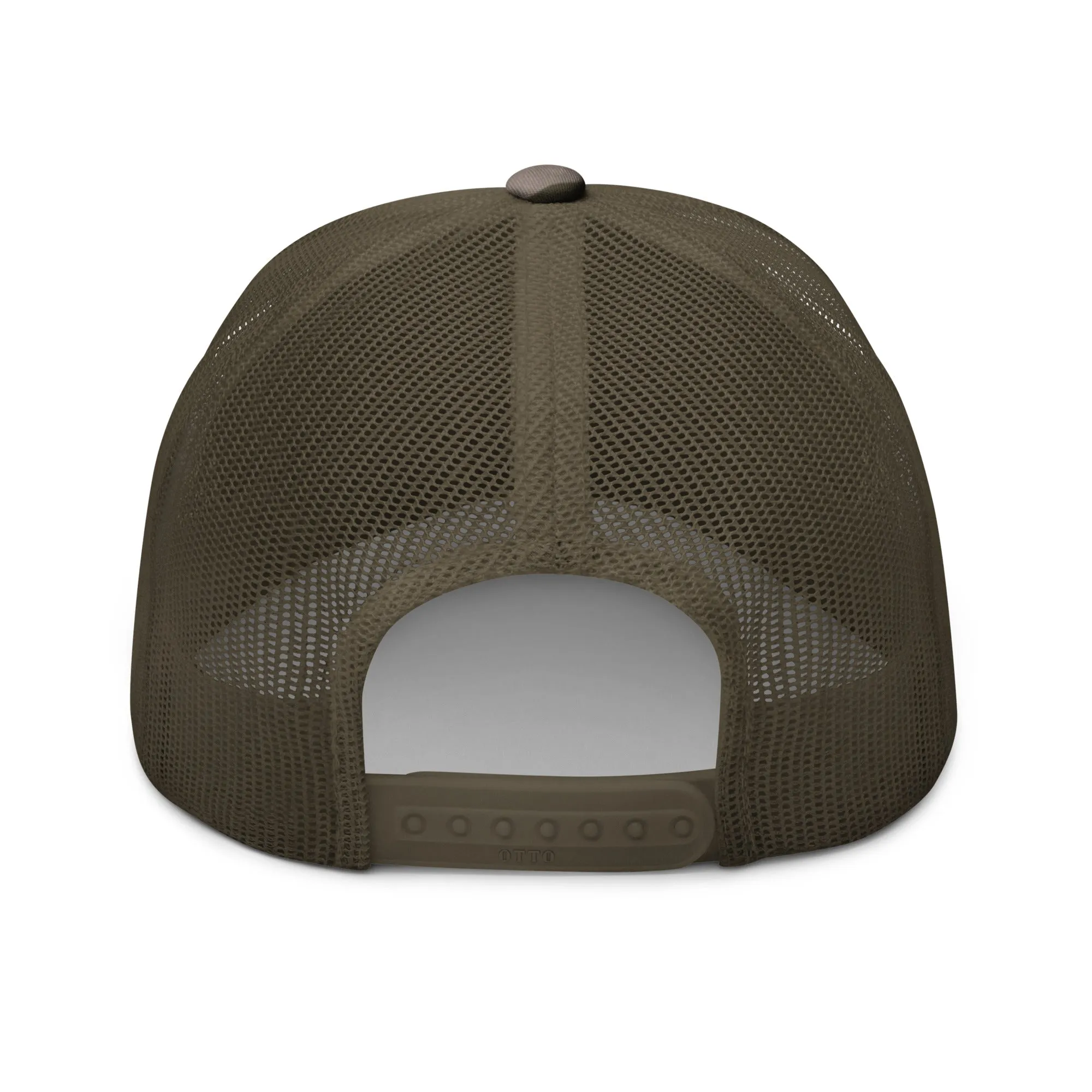 Gold and Camo Logo Trucker