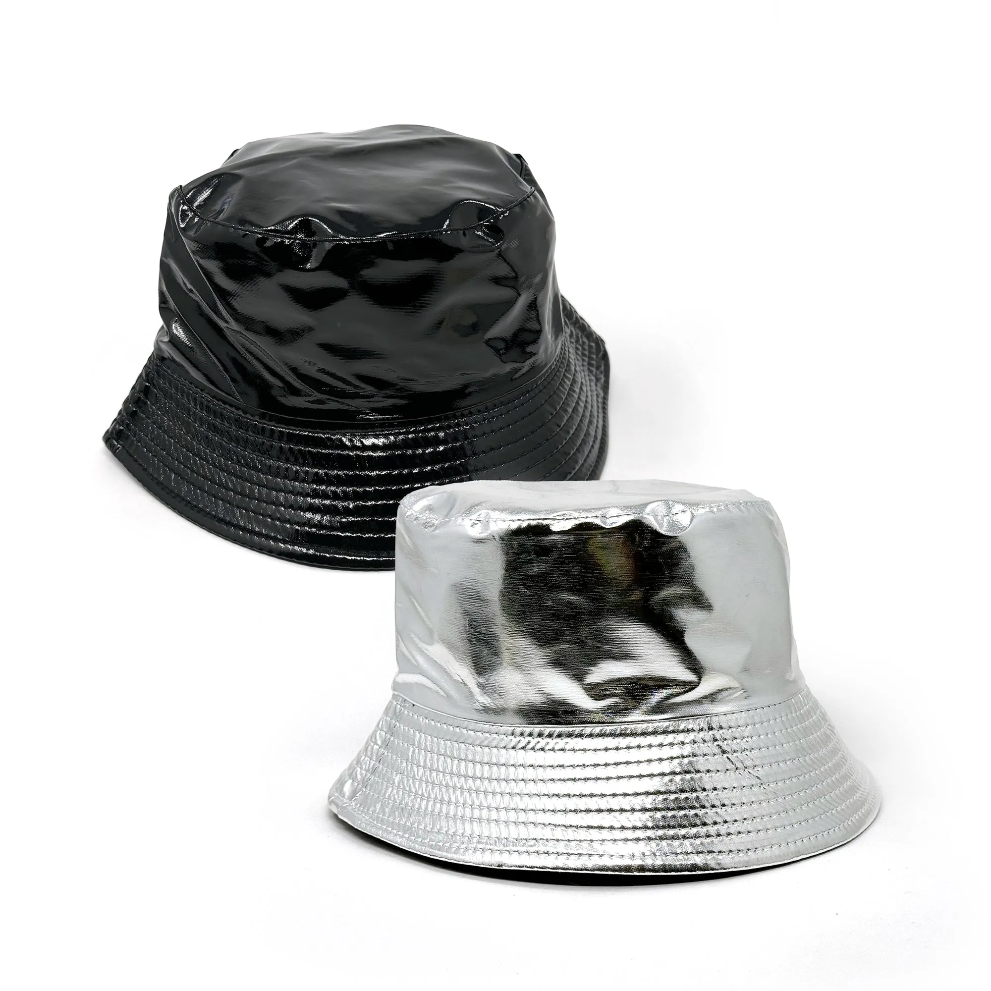 Hailey Shiny Bucket Hat