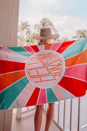 Hello Sunshine Quick Dry Beach Towels