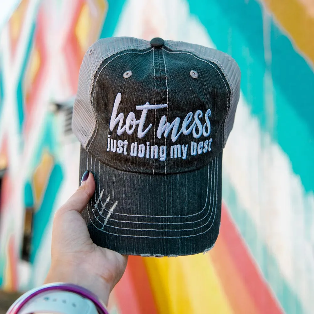 Hot Mess Just Doing My Best Wholesale Trucker Hats