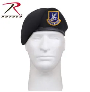 Inspection Ready Beret With USAF Flash - Midnight Navy Blue