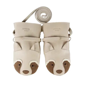 Kapi Special Mittens | Raccoon | Ivory Classic Leather