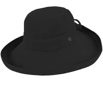 Kooringal Cotton Wide Brim Noosa - Black