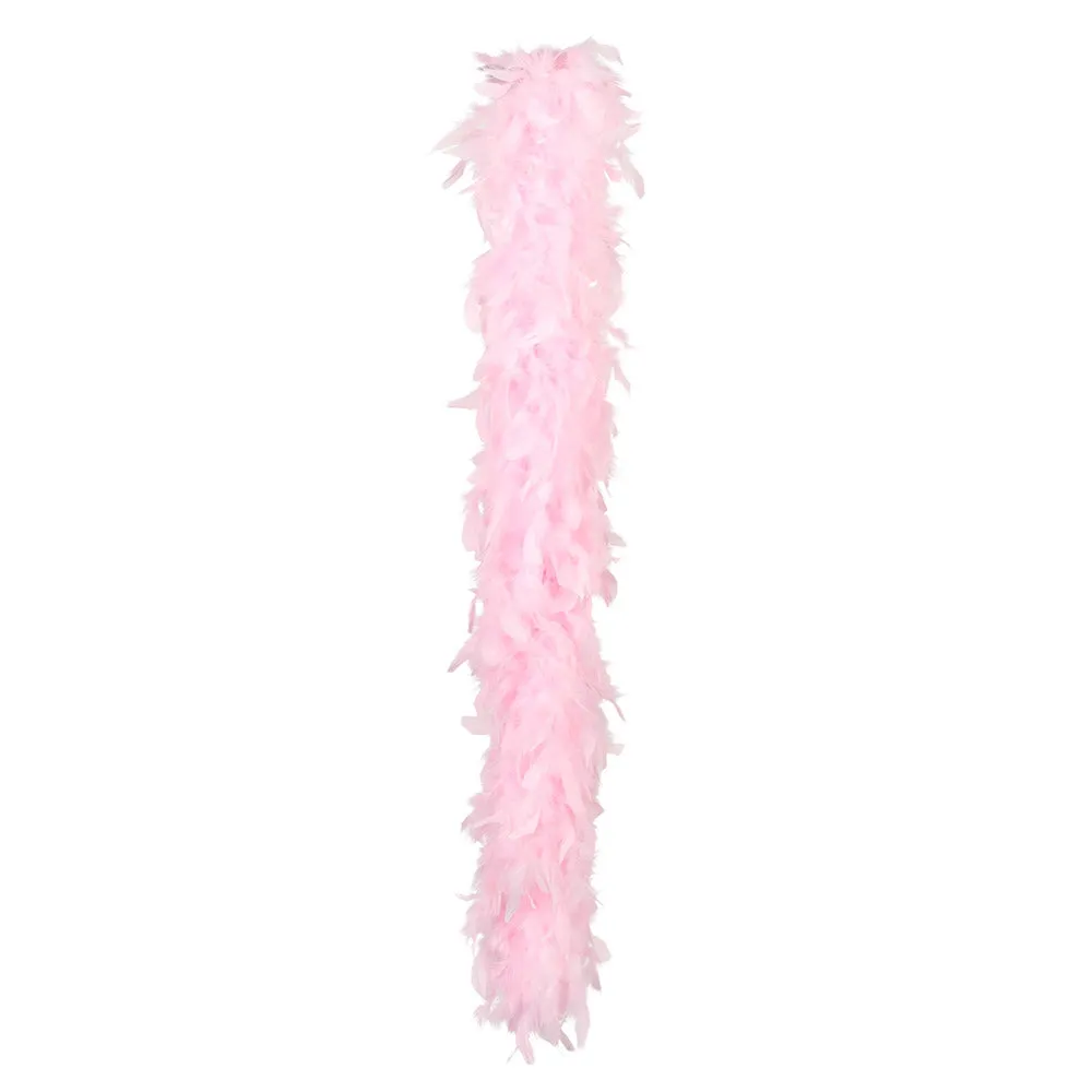 Ladies Baby Pink Feather Boa Festival Love Tour Hen Night Accessory