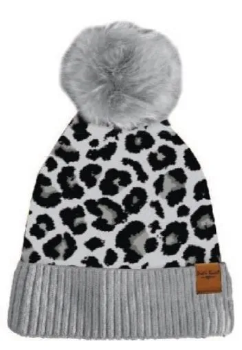 Leopard Pom Hats