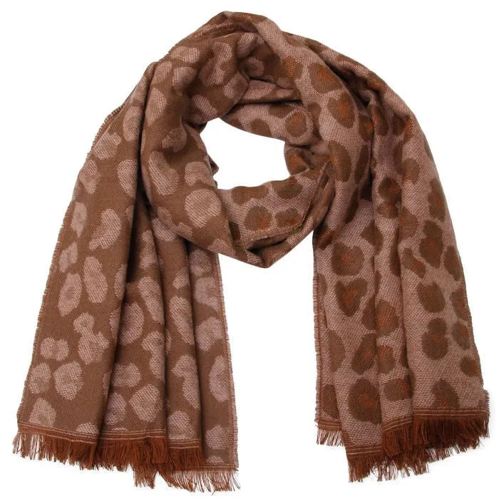 Leopard Reversible Cozy Scarf Navy Leopard Reversible Cozy Scarf