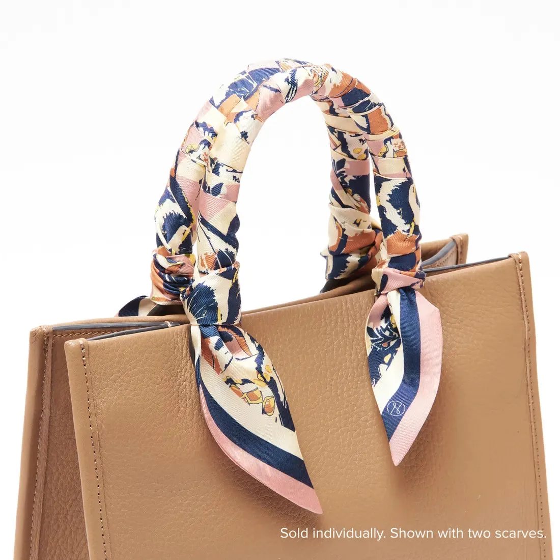 Lost Pattern x Leatherology Silk Twilly Scarf - Bright