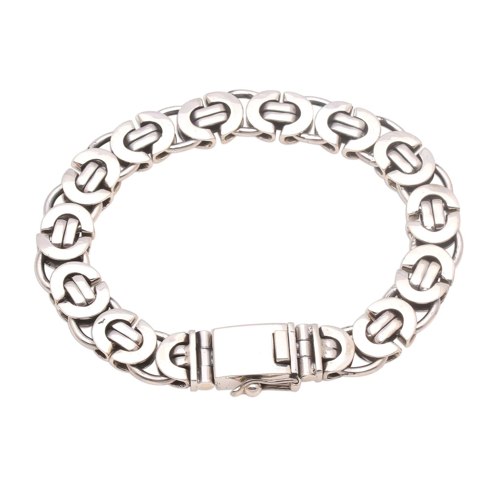 Mariner Beauty Sterling Silver Mariner Chain Bracelet from Bali