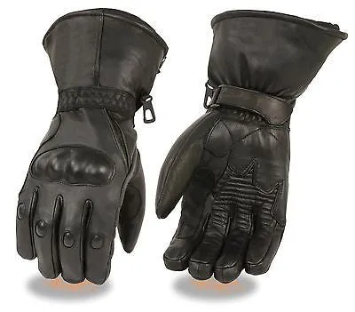 MEN'S BUTTER SOFT LONG GUANTLET W/GEL PALM & HARD KNUCKLE PROTECTION WATERPROOF