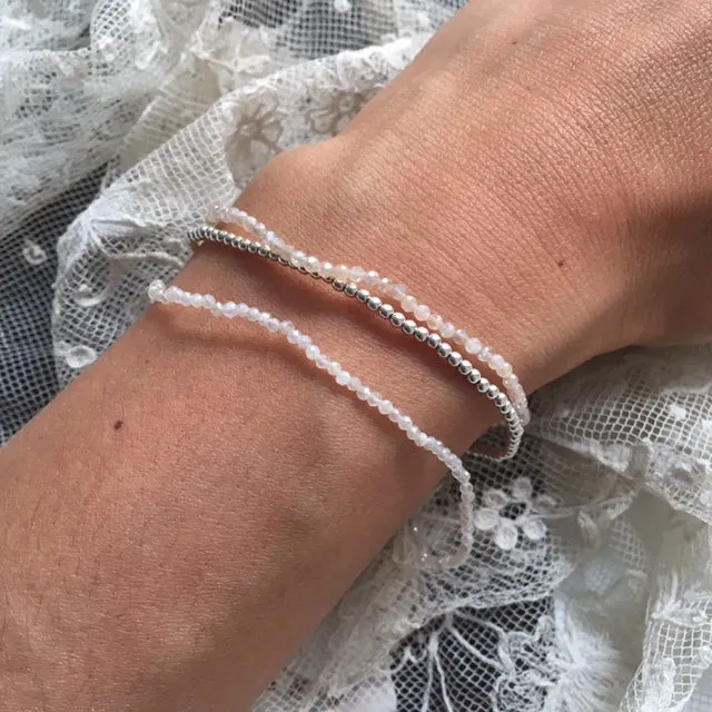 Moonstone Ella | Stone bracelet set