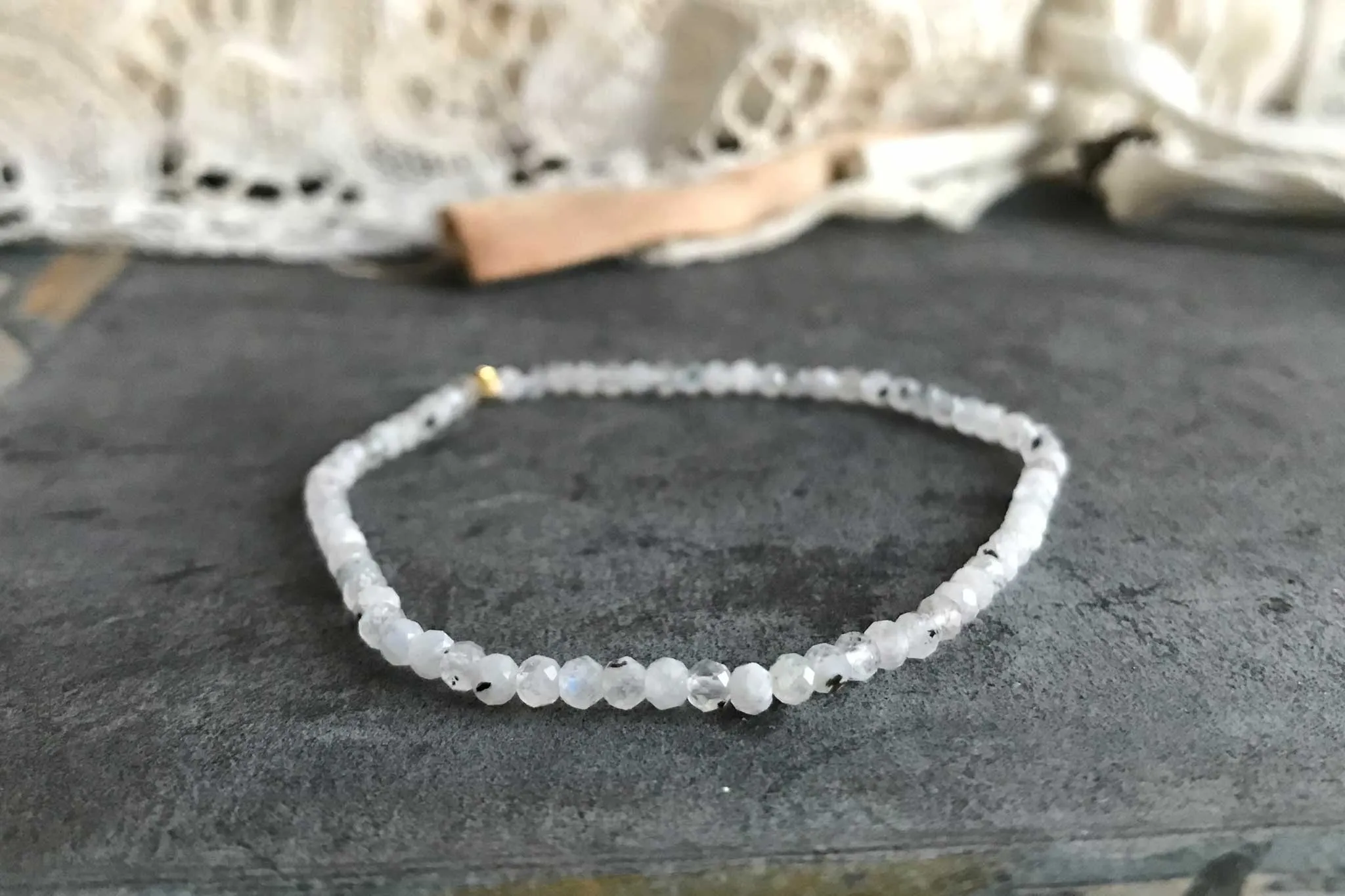 Moonstone Ella | Stone bracelet set