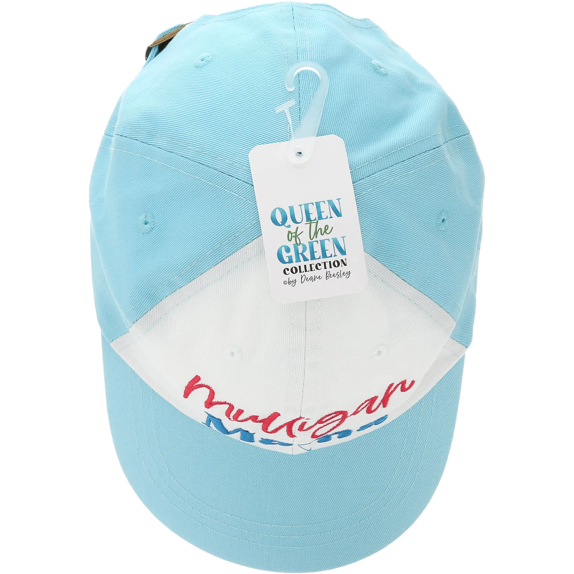 Mulligan Mama Light Teal with White Adjustable Hat