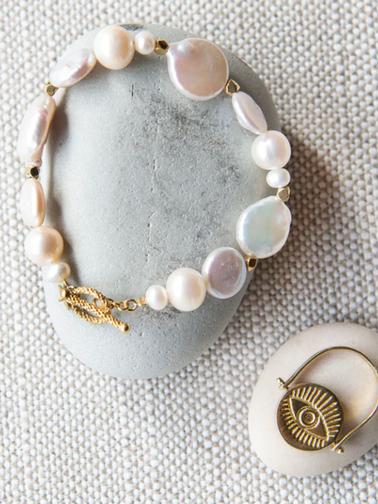 Ocean Treasure Pearl Fob Bracelet