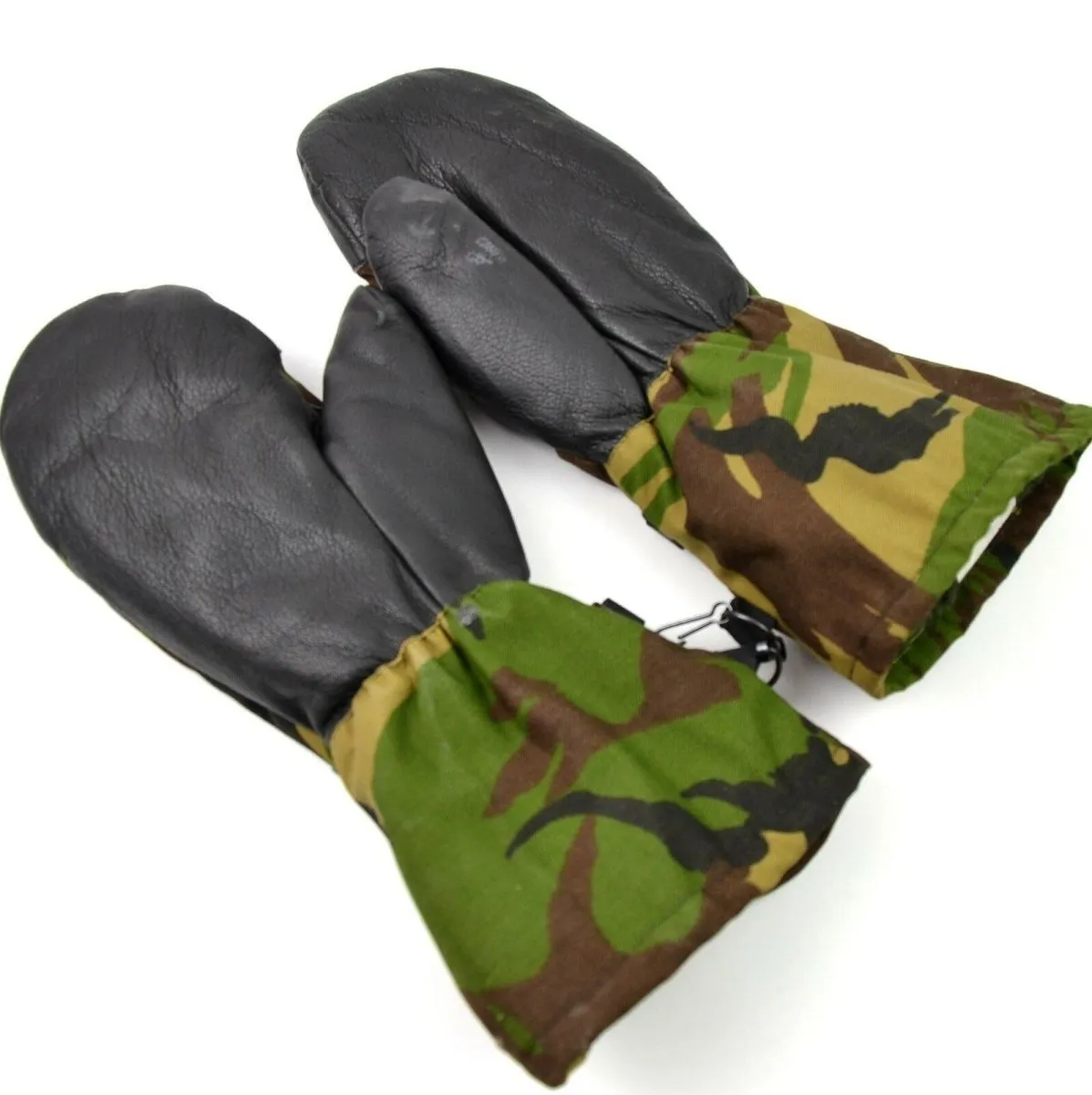 Original Dutch army DPM woodland camo mittens. Netherlands military gloves