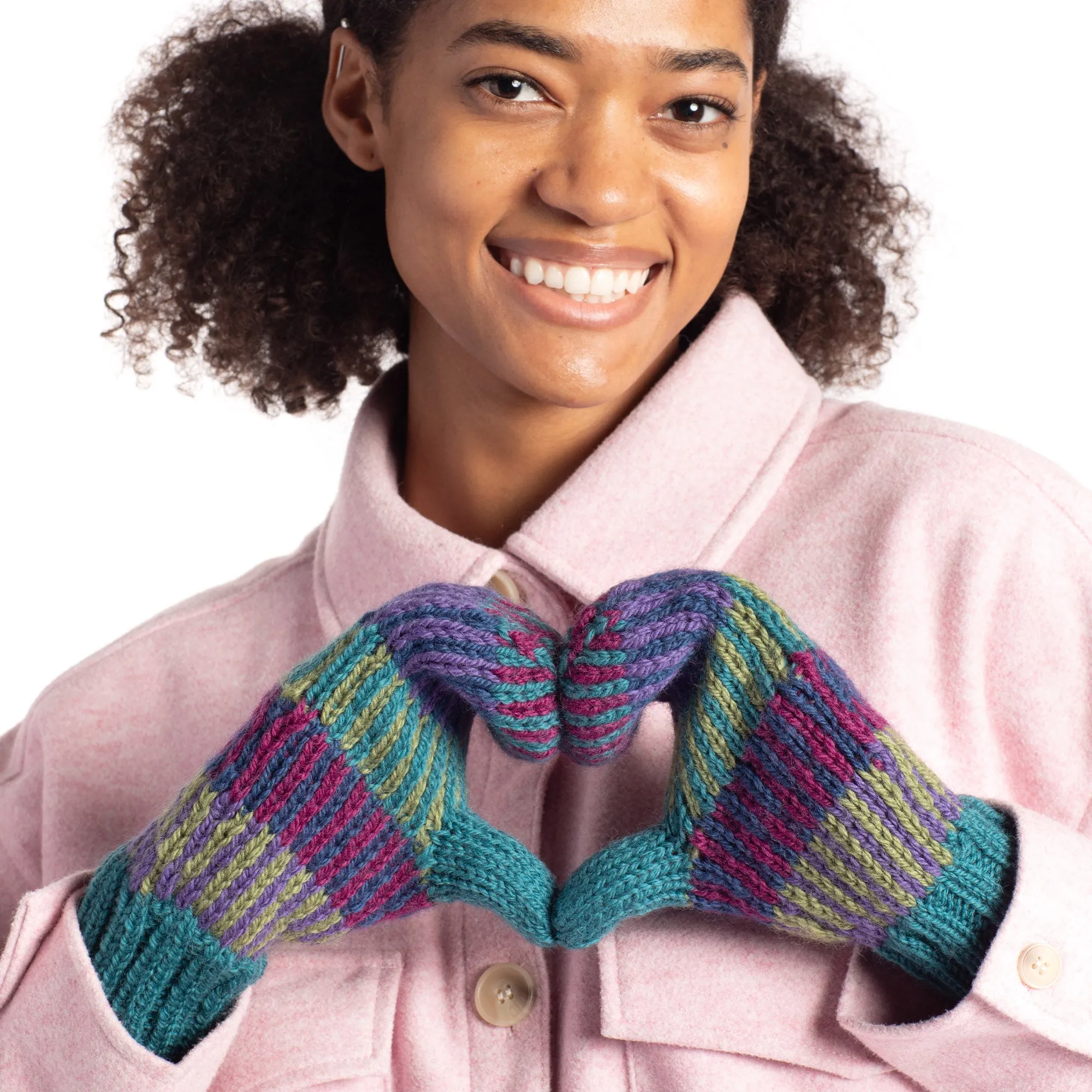 Patons Color Dash Knit Mittens