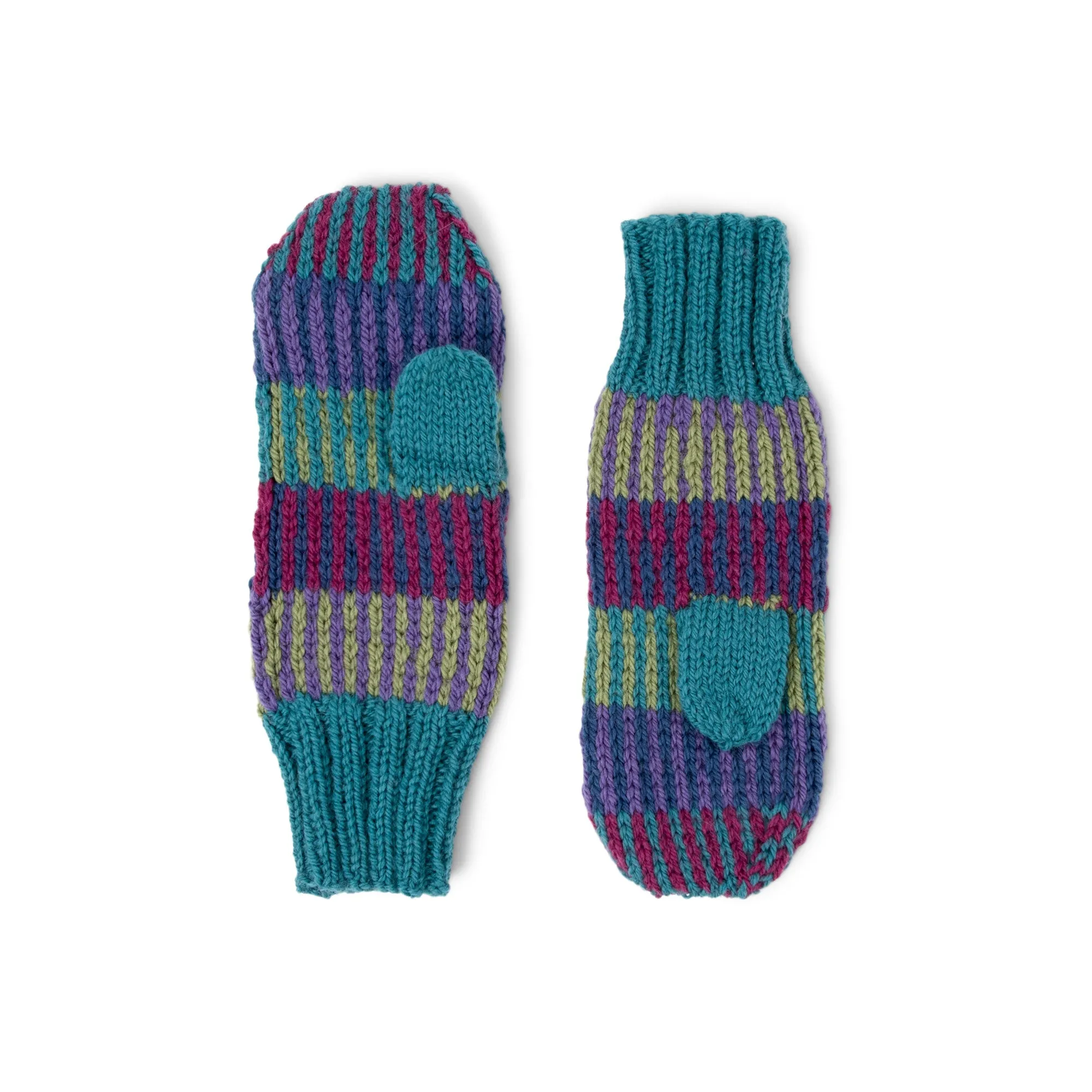 Patons Color Dash Knit Mittens