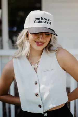 Put It On My Husband's Tab Wholesale Vintage Baseball Hat