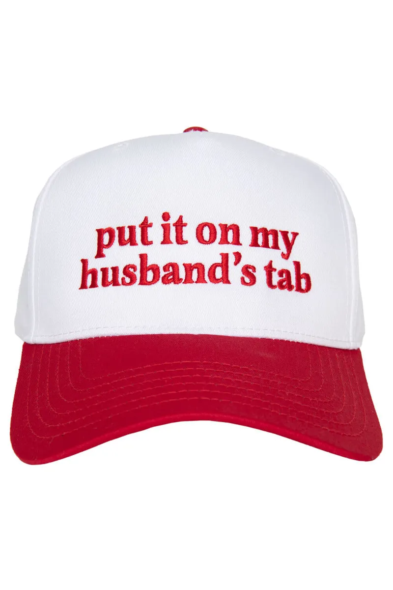 Put It On My Husband's Tab Wholesale Vintage Baseball Hat