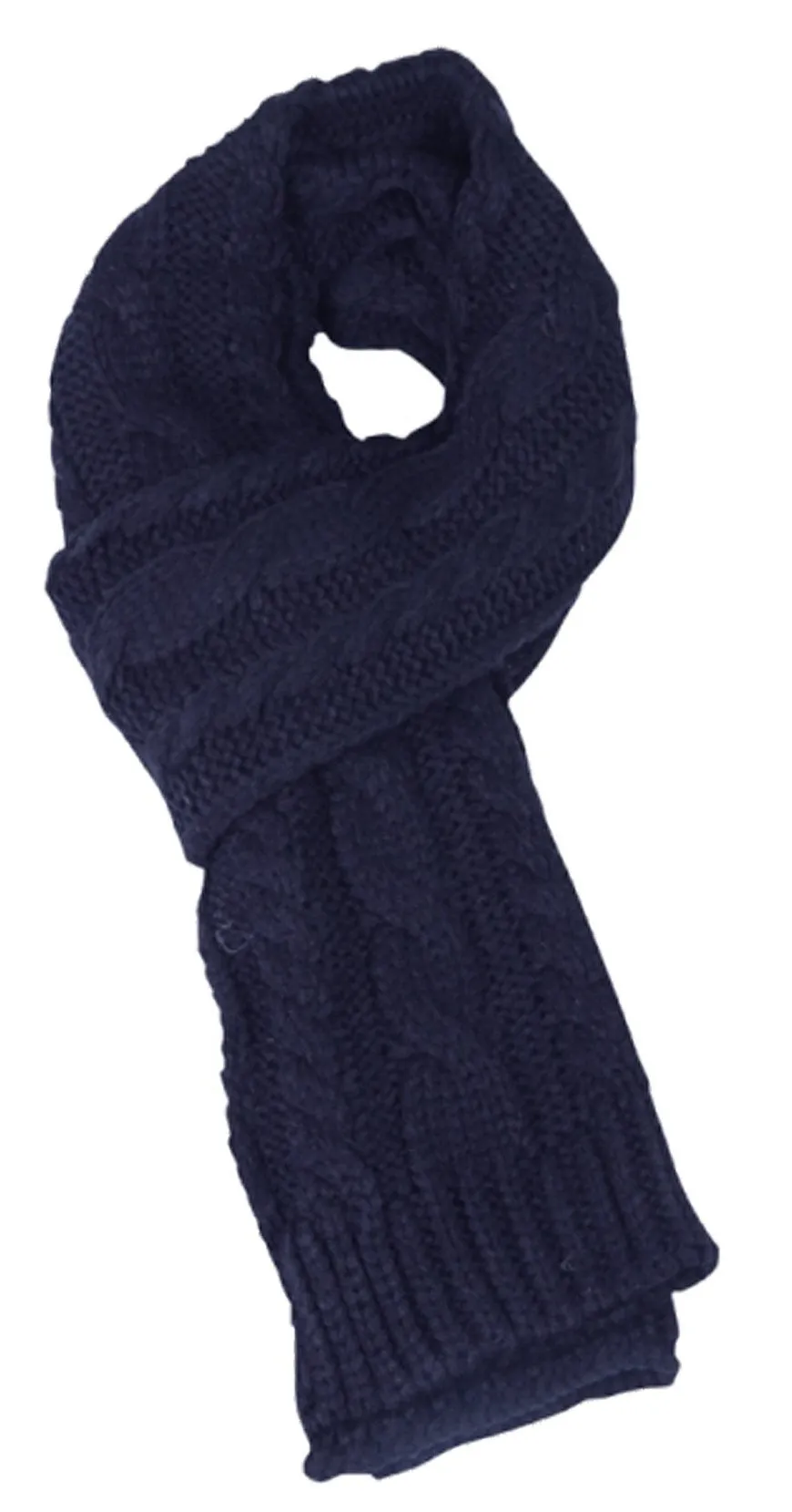 Sakkas Hadley Unisex Chunky Cable Knit Scarf